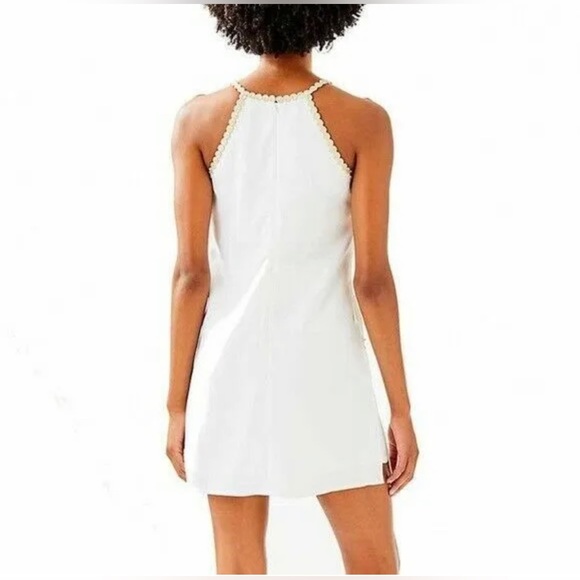 NWT Lilly Pulitzer Pearl Romper White Gold Dress - Picture 7 of 12